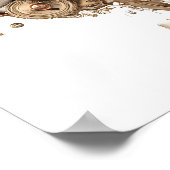 Elaborate Victorian Style: Steampunk Clockwork Poster (Ecke)