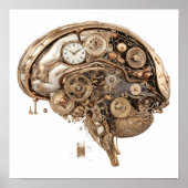 Elaborate Victorian Style: Steampunk Clockwork Poster (Vorne)