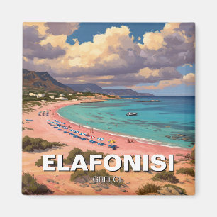 Elafonisi Elafonissi Beach Kreta Griechenland Reis Magnet