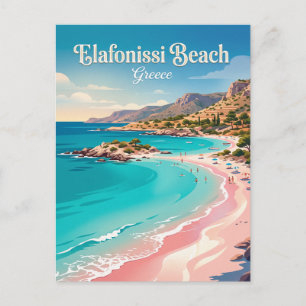 Elafonissi Strand Griechenland Postkarte