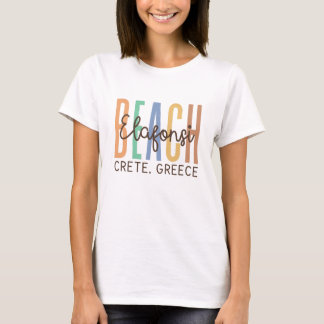 Elafonsi Beach Krete Griechenland (Sands) T-Shirt