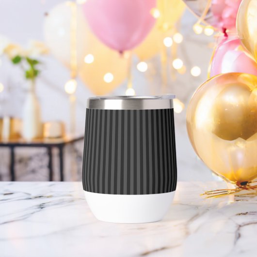 Elagnat Black & Smoky Black Vertical Stripes (Junggesellenabschied)