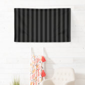 Elagnat Black & Smoky Black Vertical Stripes Banner (Insitu)