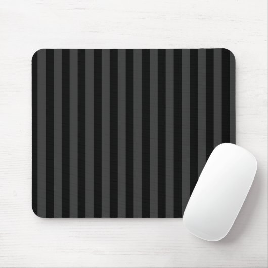 Elagnat Black & Smoky Black Vertical Stripes Mousepad (Mit Mouse)
