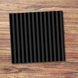 Elagnat Black & Smoky Black Vertical Stripes Post-it Klebezettel