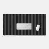 Elagnat Black & Smoky Black Vertical Stripes Schreibtischunterlage (Tastatur & Maus)