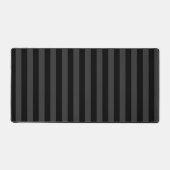 Elagnat Black & Smoky Black Vertical Stripes Schreibtischunterlage (Vorderseite)