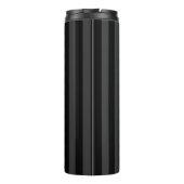 Elagnat Black & Smoky Black Vertical Stripes Thermosbecher (Rückseite)