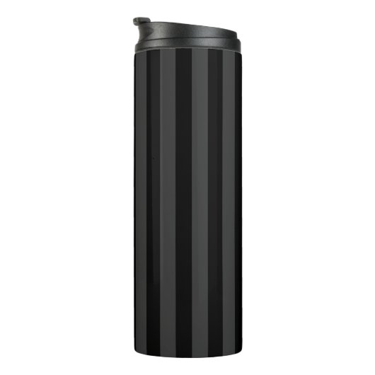 Elagnat Black & Smoky Black Vertical Stripes Thermosbecher (Nach rechts gedreht)