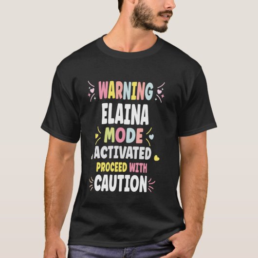 ELAINA Personalized Women's Custom ELAINA T-Shirt (Vorderseite)