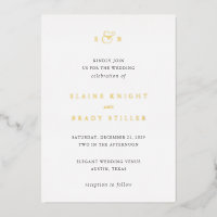 Elaine Monogram Elegant Wedding