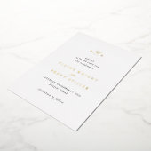 Elaine Monogram Elegant Wedding Save the Date Folieneinladung (Gedreht)