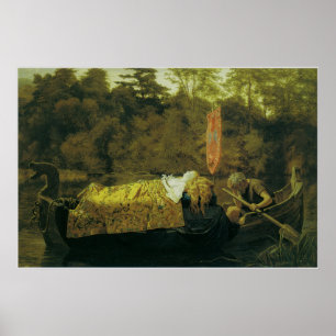 Elaine, oder The Lily Maid of Astolat, 1870 Poster