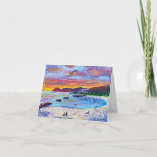 Elaine’s Sunset Lagoon 4 Hawaiian Feiertagskarte