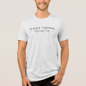 ELAINE THOMAS Magisch Trendy Wand Sparkle Black Tri-Blend Shirt (Vorderseite)