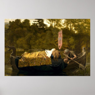 Elaine von Sophie Anderson Poster