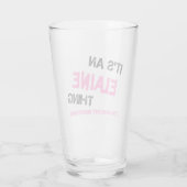 Elaine, was du nicht verstehen würdest glas (Rückseite)