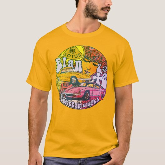 "Elan & +2" Pop, Vintage - Orange T-Shirt (Vorderseite)