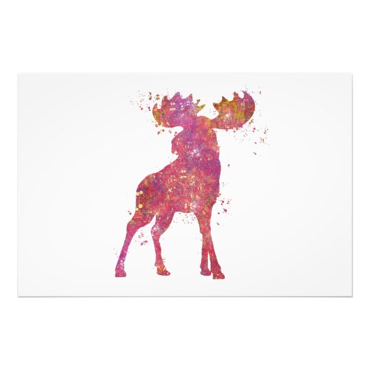 Elan Animal Forest Wildtiere Natur Welt Erde Fotodruck (Vorne)