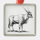 Eland Silbernes Ornament (Vorne)