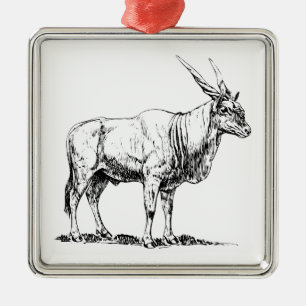 Eland Silbernes Ornament