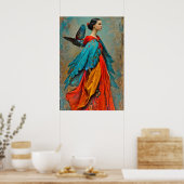 "Elaris" - Federn des Werden Poster (Küche)