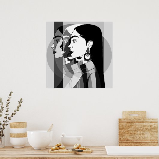 Elas em uma 01 poster (Küche)