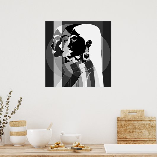 Elas em uma poster (Küche)