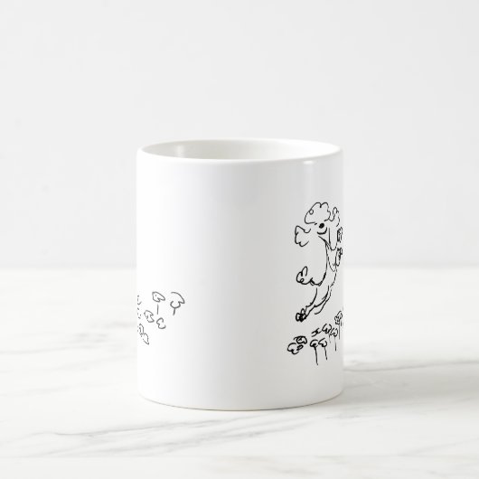 Elastischer Pudel Kaffeetasse (Mittel)