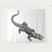 Elavated Alligator Tapestory Wandteppich (Vorderseite (Horizontal))