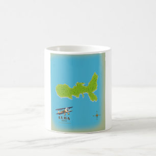 Elba Italien Karte Reiseplakat Kaffeetasse