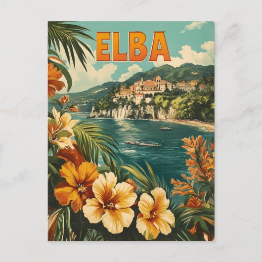 Elba Vintag Postkarte (Vorderseite)