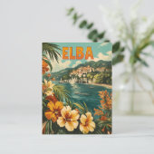 Elba Vintage Postkarte (Stehend Vorderseite)