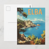 Elba Vintage Postkarte (Vorne/Hinten)
