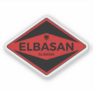 Elbasan Albanien Vintag Aufkleber