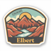 Elbert, Colorado Aufkleber (Vorderseite)