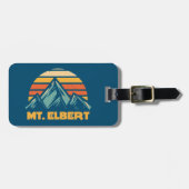 Elbert Colorado Retro Turquoise Gepäckanhänger (Vorderseite horizontal)