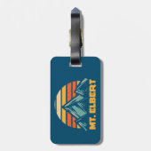 Elbert Colorado Retro Turquoise Gepäckanhänger (Rückseite vertikal)