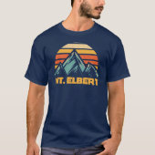 Elbert Colorado Retro Turquoise T-Shirt (Vorderseite)