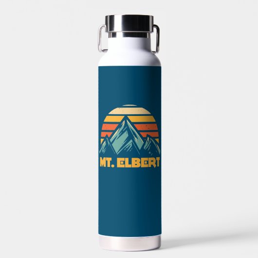 Elbert Colorado Retro Turquoise Trinkflasche (Vorne)