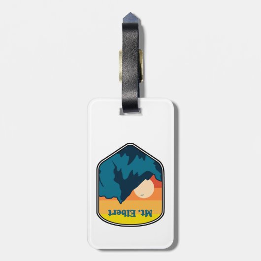 Elbert Colorado Sunrise Gepäckanhänger (Rückseite vertikal)