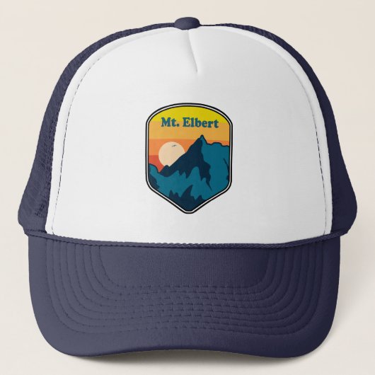 Elbert Colorado Sunrise Truckerkappe (Vorderseite)