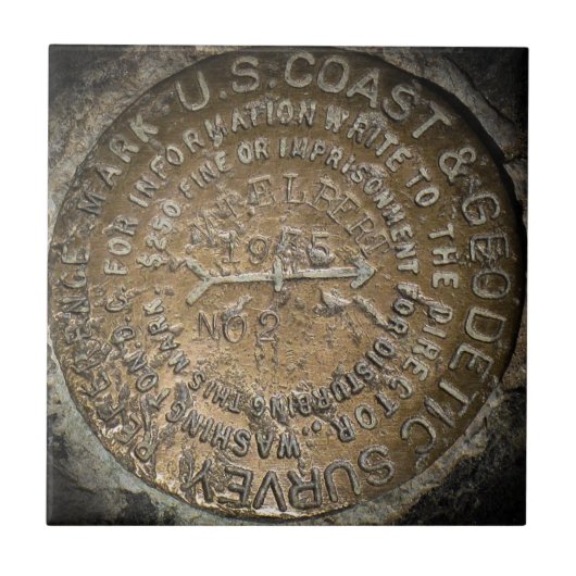 Elbert Fourteener Benchmark Fliese (Vorderseite)