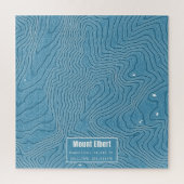Elbert Topographic Map - Blue Puzzle (Vertikal)