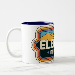 Elberta 70er Retro Michigan Vintage Zweifarbige Tasse