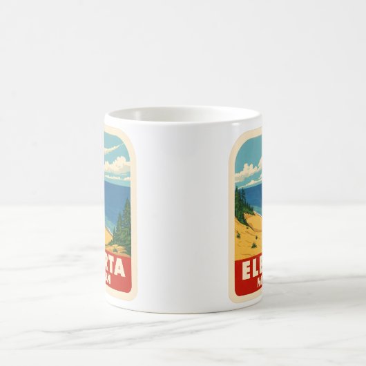 Elberta Michigan Vintag Kaffeetasse (Mittel)