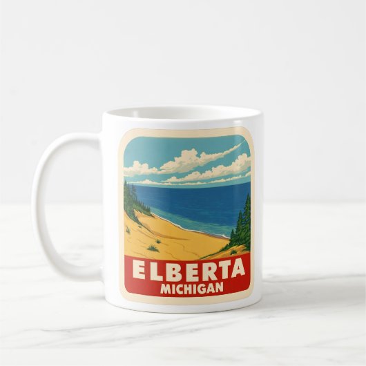 Elberta Michigan Vintage Kaffeetasse (Links)