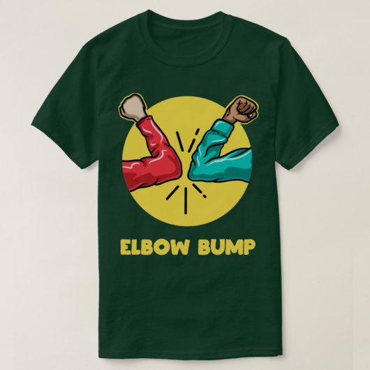 Elbow Bump Hoch fünf neue normale Gruß Funny Gif T-Shirt (Design vorne)