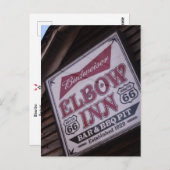 Elbow Inn Sign Postkarte (Vorne/Hinten)