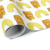 Elbow Macaroni Cheddar Mac und Käse Food Geschenkpapier (Rolleneckpunkt)